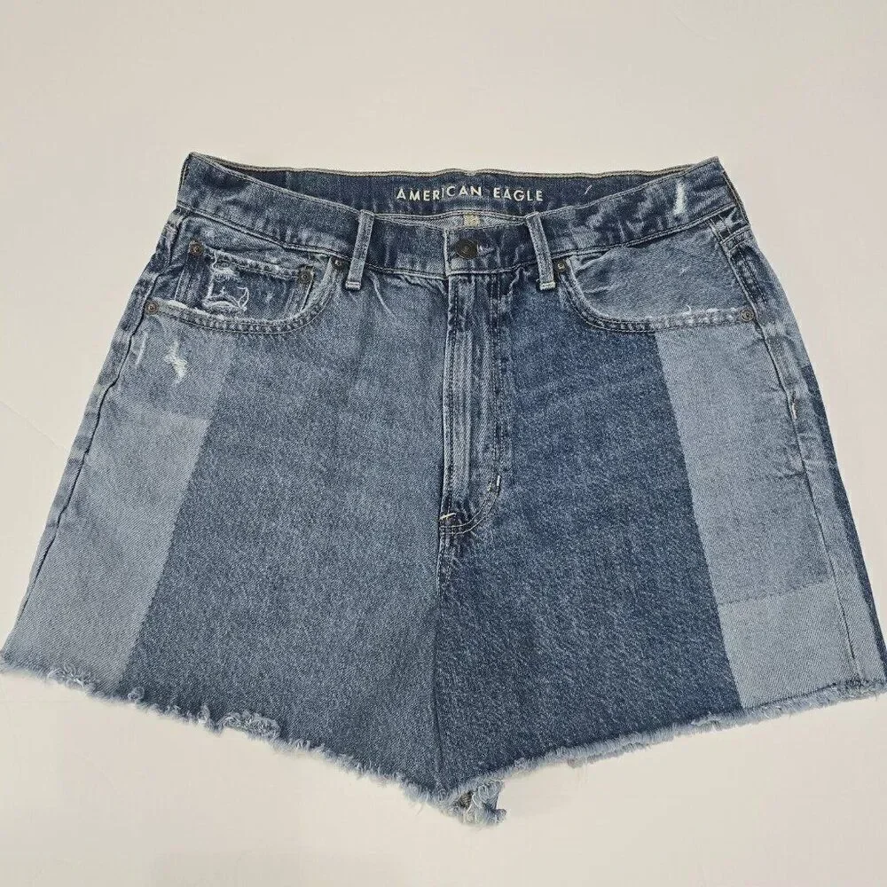 American Eagle - size 12‎ - Highest Rise 90s Boyfriend Denim Shorts